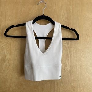 Gilly Hicks White Tank Bralette Ribbed